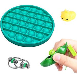 Fidget toys pakket onder de 15 euro - onder 20 euro - fidgets set - pop it - pea popper - squishy - ring - 4 stuks