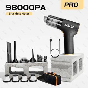 Autostofzuiger - Kruimelzuiger voor Auto en Thuis - AutoReiniger - Reingingsmachine - Kruimeldief - Stofzuiger - Auto-onderhoud - Auto Cleaner - Incl 4 Filters - Incl Tasje
