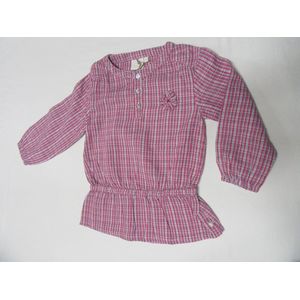 noukie's , meisje , bloesje lange mouw , geruit , 3 jaar 98