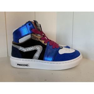 Pinocchio sneaker blauw/fuschia maat 27