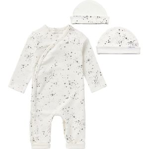 Noppies SET(2delig) Playsuit Noorvik Snow met Muts - 68