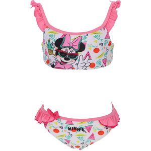 Disney Minnie Mouse Bikini - Wit/Roze - Maat 122/128