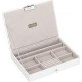 Stackers - White & Grey Classic Lidded - Opbergers - 25 x 18 x 4,2 cm