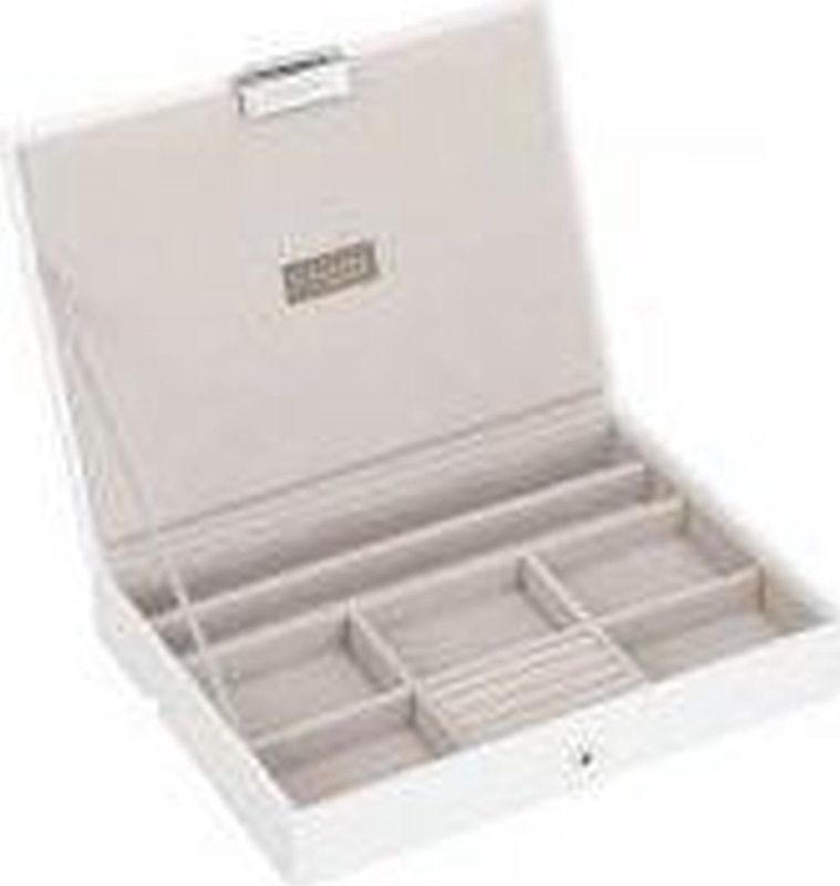 Stackers - White & Grey Classic Lidded - Opbergers - 25 x 18 x 4,2 cm