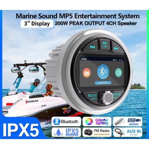 Boot radio | muziek Bluetooth waterdicht | audio speler Speedboot, kajuitboot, jacht |