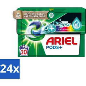 24 x Ariel Original - Touch of Lenor Unstoppables - Wasmiddelcapsules - Pods+ - Gekleurde Was - 20 Wasbeurten - Ariel Pods+ - Wasmiddelcapsules - Wascapsules - Gekleurde Was - Langdurige Geur