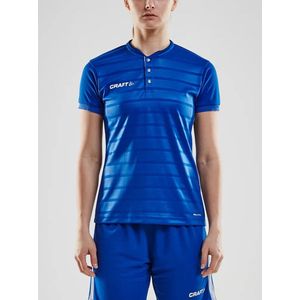 Craft - Pro Control Button Jersey W 1906696 - Sportshirt - Club Cobolt/White