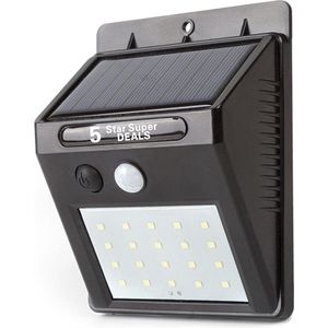 20 LEDs Buitenlamp draadloze waterdichte lamp bewegingssensor Solar licht voor tuin Tuinverlichting - Wandlamp | Solar buitenverlichting wit licht ewegingssensor - Zonne-energie – Tuinverlichting voor hek en wand