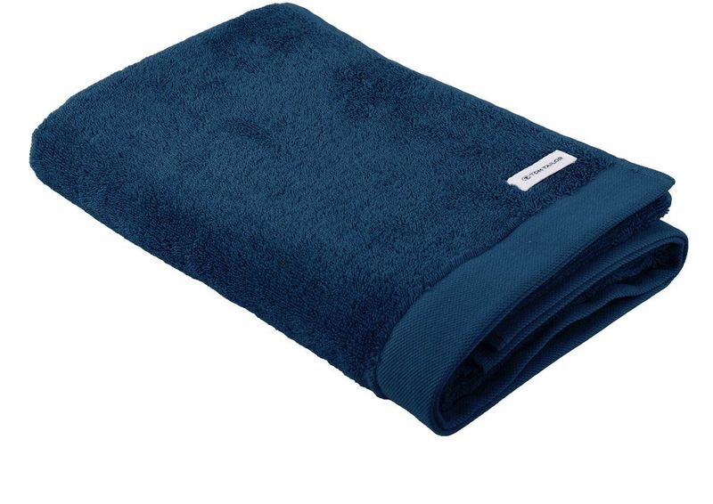 TOM TAILOR - Color Bath Towel - Douchehanddoek - Blauw - 70 x 140 cm - 100% Katoen