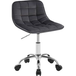 Rootz Bureaukruk - Ergonomische werkstoel - Draaistoel - Fluweelcomfort - Verstelbare hoogte - Duurzame constructie - 43 cm x 60-67,5 cm x 50 cm