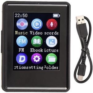 WNHB® MP3 speler 80GB met Bluetooth en WiFi - Touchscreen muziekspeler met Spotify en FM radio - MP4 speler voor kinderen en volwassenen
