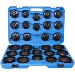Oliefiltersleutelset - 30 Delig - Inclusief Adapter en Eindkappen