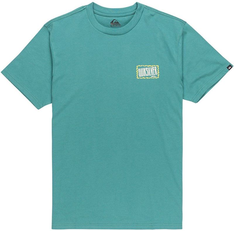 Quiksilver - Ev Gotam Foam - T-shirt - Groen - Korte Mouwen - Jongens 16 Years