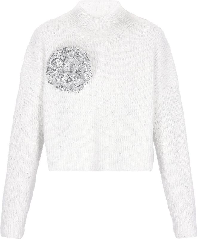 DreiMaster - Vintage Collection - Sweater - Met Bloemapplicatie - Casual