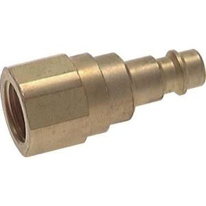 Messing DN 7.2 (Euro) Luchtkoppeling Insteeknippel G 3/8 inch Binnendraad met Terugslagklep - CLP7-F-B-CV-038