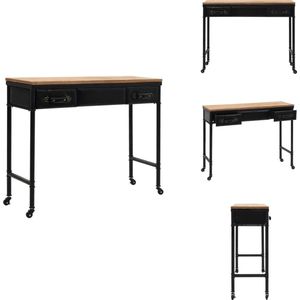 vidaXL Wandtafel - Wandtafels - Bijzettafel - Bijzettafels - Wandtafel 100x33,5x80 cm MDF en vurenhout
