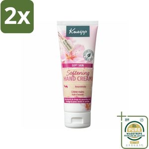Kneipp - Handcrème - Soft Skin - Amandelbloesem - 75 ml - Voordeelverpakking - 2 stuks - Gevoelige handen - Voedende handcreme