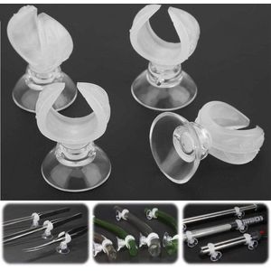 Fish Tank Slangklem Zuignap Clips Luchtvaartmaatschappij Buishouders Klemmen - Binnenste Dia 176 mm Wit .