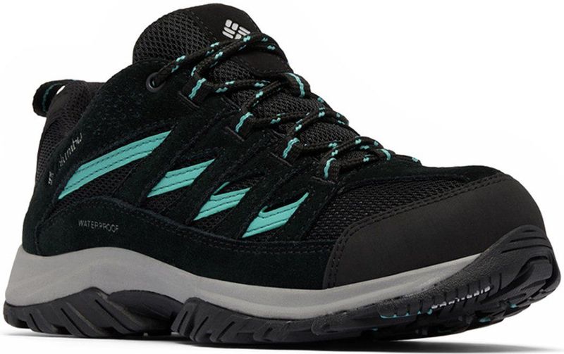 Columbia Crestwood Waterproof Wandelschoenen - Grijs - Rubber - PFAS-Vrij Ontwerp