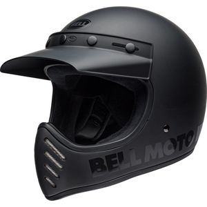 Bell Moto-3 Classic Solid Blackout Helmet Full Face M - Maat M - Helm