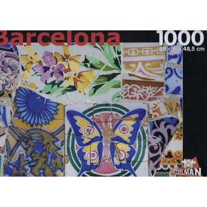 Tegelmozaïek Parc Guell Barcelona (legpuzzel 1000 stukjes)