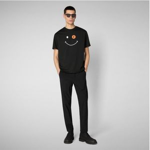 Save The Duckvoor mannen. DT1197M-BESY20 Darlan T-shirt zwart (L), Casual, Katoen, Korte mouwen