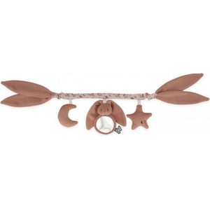 Kaloo Lapinoo - Wagenspanner Terracotta - 3 Hangende Speeltjes Om Baby Te Stimuleren, Vanaf De Geboorte - Gemakkelijk Vast Te Maken Aan De Oren - Ideaal Accessoire Voor In De Wandelwagen Of Autostoel