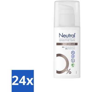 Neutral - Dagcrème - Gevoelige huid - Parfumvrij - 50 ml - Voordeelverpakking - 24 stuks