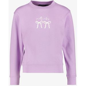 TwoDay meisjes sweater met backprint lila - Maat 158/164