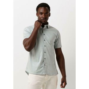 Desoto - Short Sleeve Jersey Overhemd Navy - Heren - Maat S - Slim-fit