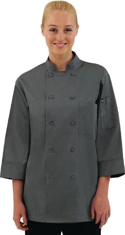 Chef Works - Koksbuis - Grijs - Unisex - 3/4 Mouw
