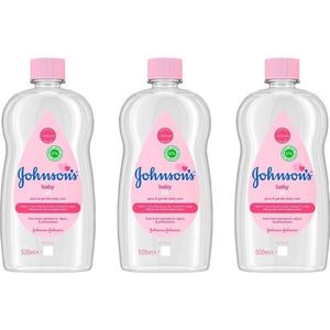 Johnsons XL Baby Oil - Voordeelpakket 3 x 500 ml