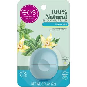 eos 100% Natural Lip Balm - Hydratatie voor de hele dag - Vanilla Mint - 0.7g -