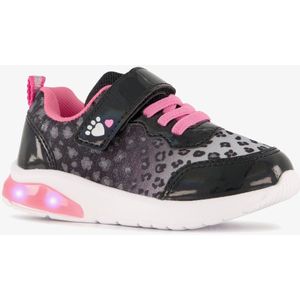 Blue Box meisjes sneakers met lichtjes zwart roze - Maat 26