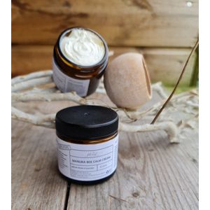 Handgemaakte Manuka honing kalmerende gezicht creme - honing- Co-enzyme Q10 60ml