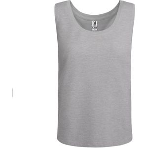 2 Pack Heather Grijs Dames los hemdje met brede bandjes licht getailleerd model Nara maat S