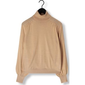 Ruby Tuesday Veanna Turtle Neck Balloon Sleeves Pull Truien & vesten Dames - Sweater - Hoodie - Vest- Camel - Maat 34