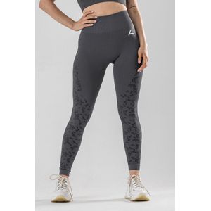 Reeva Sportlegging dames - Grijze sportlegging in Maat L - Seamless/High waist legging - Sportlegging dames squat proof