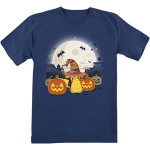 Pokémon Kids - Pikachu - Halloween T-shirt donkerblauw 128