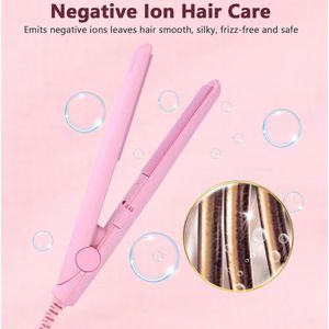 Mini 2-in-1 Stijltang en Krultang met Keramische Platen