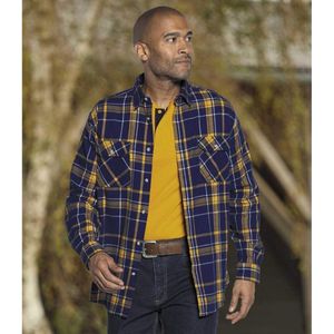 ATLAS FOR MEN - Flanellen overhemd American Ranch - Heren - Verkrijgbaar in grote maten - XL