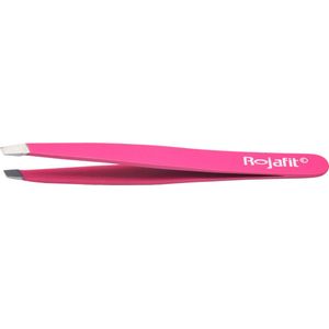 Rojafit Professionele Pincet schuin 9,5cm ""Pink Diva