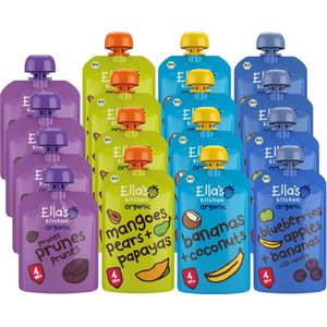 Ella's Kitchen 16 stuks Knijpzakjes Pakket