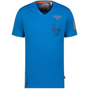 Limited Edition T-shirt V-Hals Met Print Geographical Norway - M