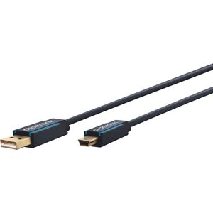 Clicktronic USB A naar USB Mini B 2.0 adapterkabel