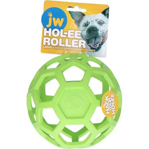 JW HOL-EE ROLLER – Hondenspeeltje - Hondenspeelgoed - Hondenbal - L - Ø 15 cm - Natuurrubber - Groen