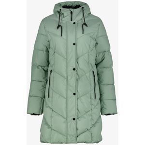 TwoDay gewatteerde dames winterjas groen - Maat S - Met capuchon - Ritssluiting