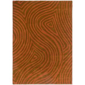 Vloerkleed Brink & Campman Decor Groove Burnt Orange 97703 - maat 140 x 200 cm