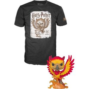Funko Harry Potter Verzamelfiguur & Tshirt Set -L- POP! & Tee Box - Dumbledore Patronus Zwart/Multicolours