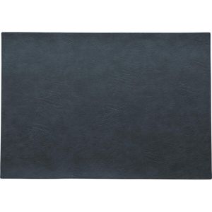 ASA Selection | Placemat | Vegan Leather | Rechthoekig | PU - Lederoptiek | Diep Blauw | 46x33CM